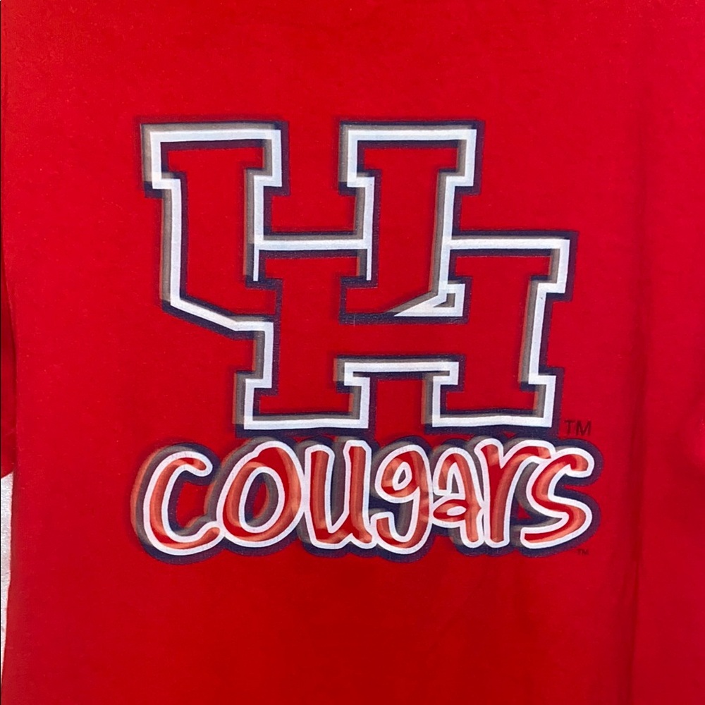 University of Houston U of H Cougars Graphic Tee Youth Size XL 🔥 C1 - Picture 2 of 4